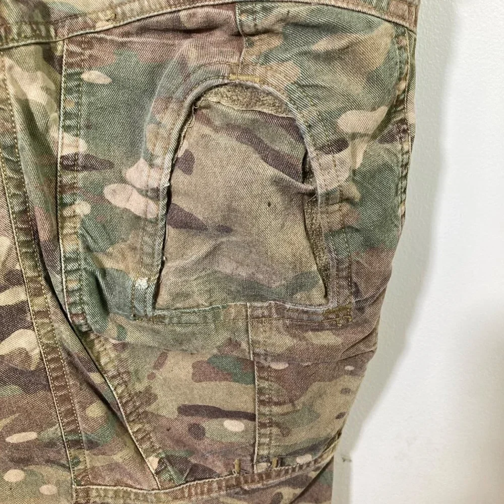 Mens Army Combat Camo FR Tactical Pants Cargo 30 x‎ 33 Flaw